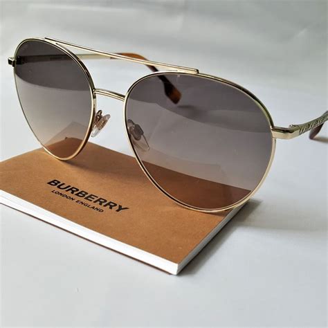 burberry gold sunglasses|Altro.